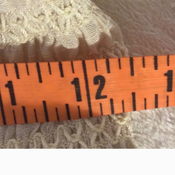 Vintage Cream Color Dress With Silver Bling and layered cascading  material - Picture 7 of 12